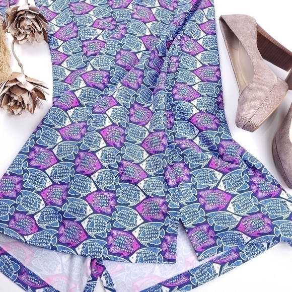 New Vineyard Vines Blue Fish Micro Nylon Dress M - Picture 5 of 12